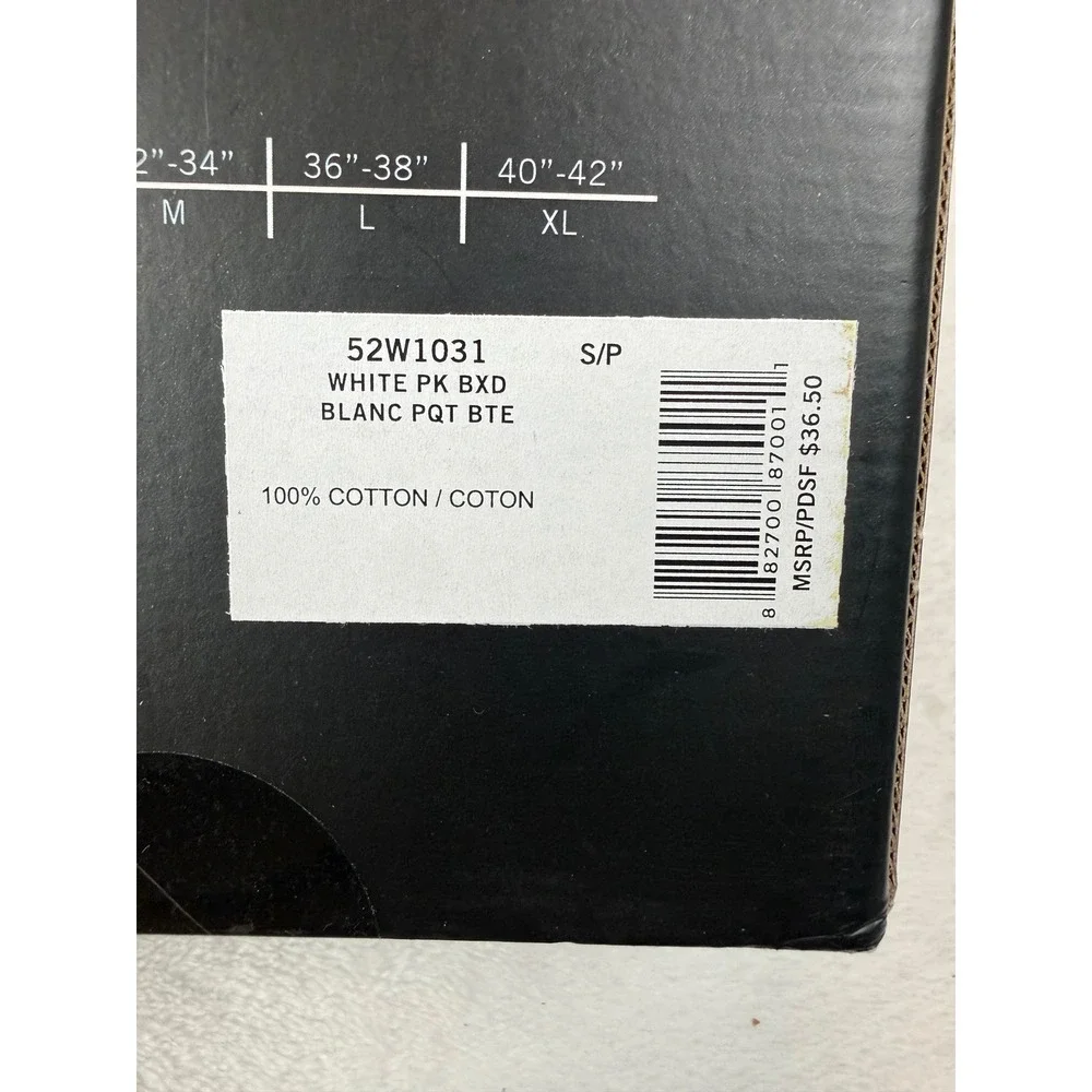 Kenneth Cole New York Mens 100% Cotton Classic Fit Briefs 4-Pack White Small New